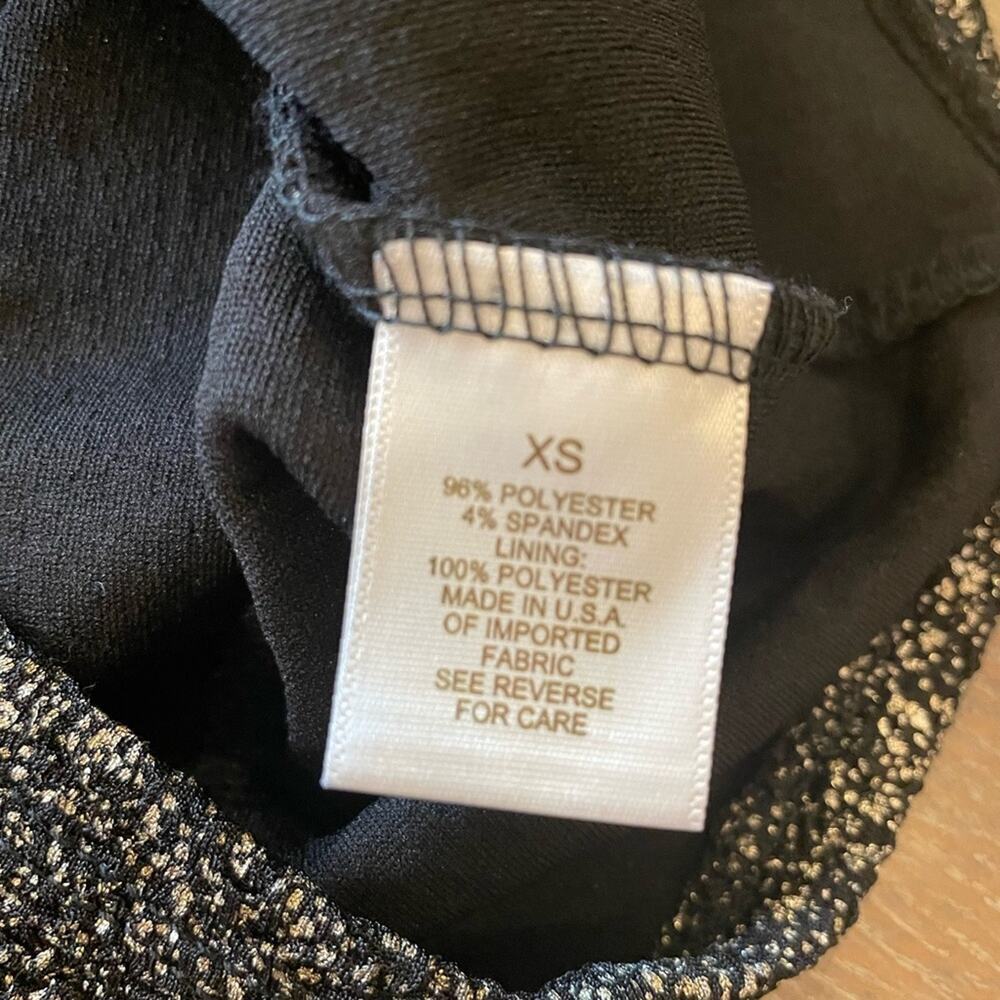 Arden B Gold Black Shimmer Dress XS - Picture 10 of 10